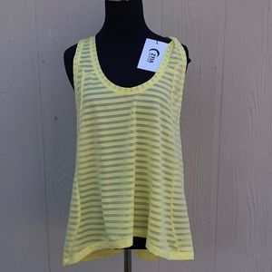 ZYIA ACTIVE LEMON NIMBUS SPLIT BACK TANK